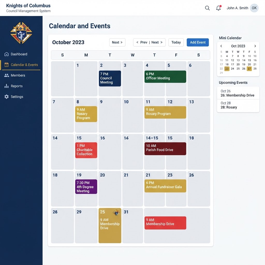 Calendar & Events preview