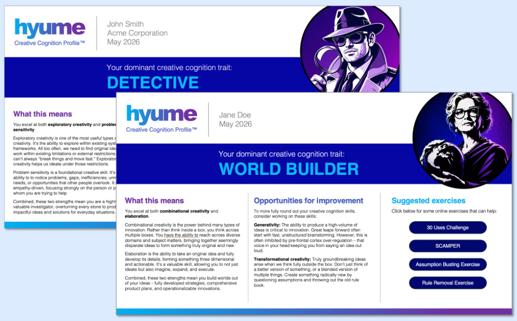 Individual Creative Cognition Profiles