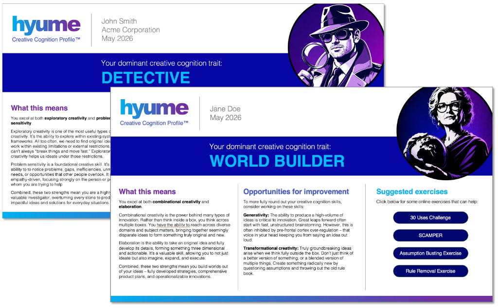 Individual Creative Cognition Profiles