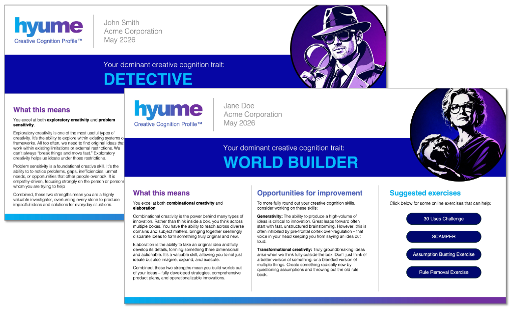 Hyume Creative Cognition Profile