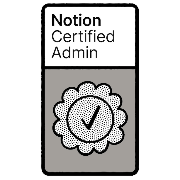 Notion Certified Admin badge