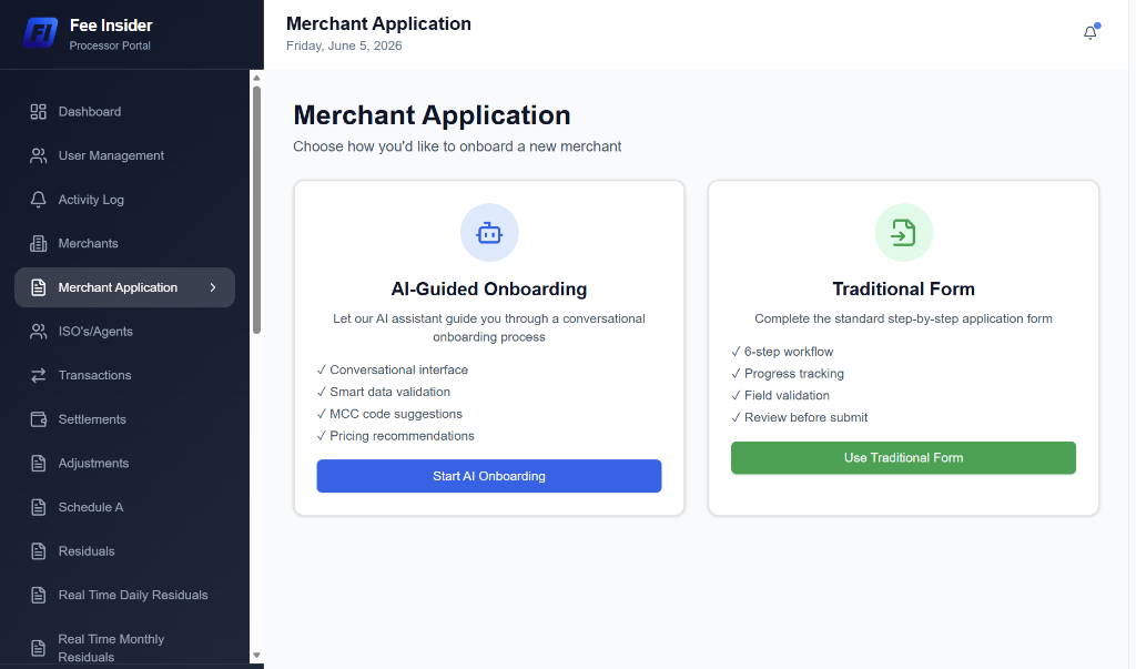 Merchant Applications, Simplified