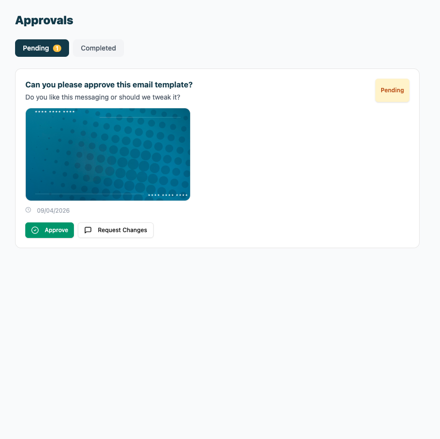 Review & Approve Work