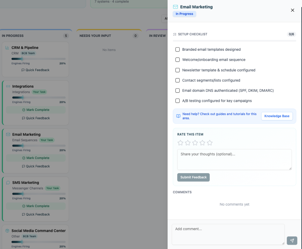 System Checklists
