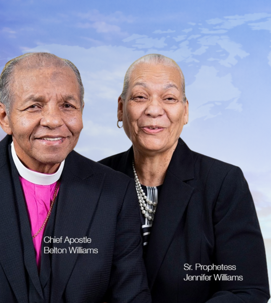 Chief Apostle Belton Williams and Sr. Prophetess Jennifer Williams