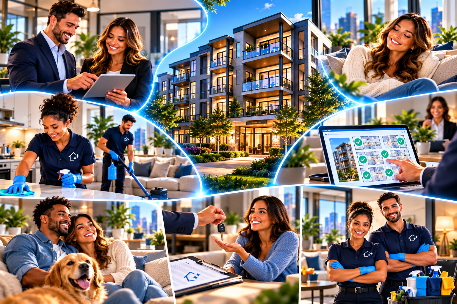 SimpleCleanz Built-In-Lease™ — end-to-end cleaning program managed for residents and properties