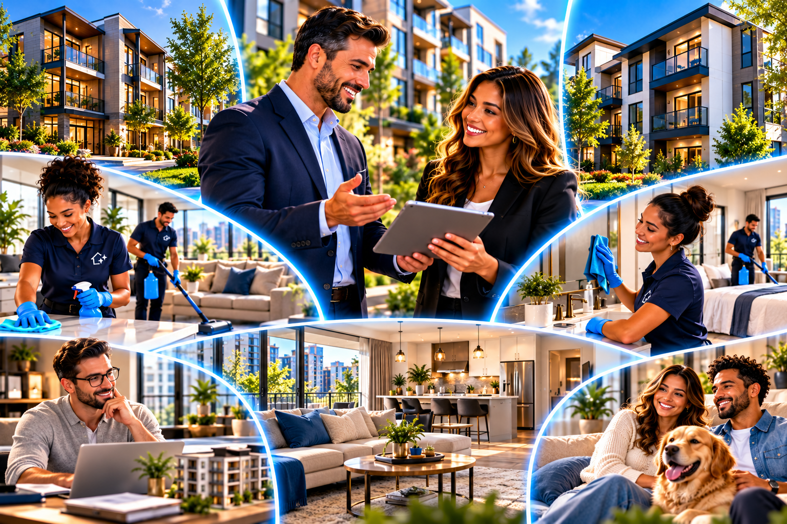 SimpleCleanz property care team — property management, professional cleaning, and modern apartment living