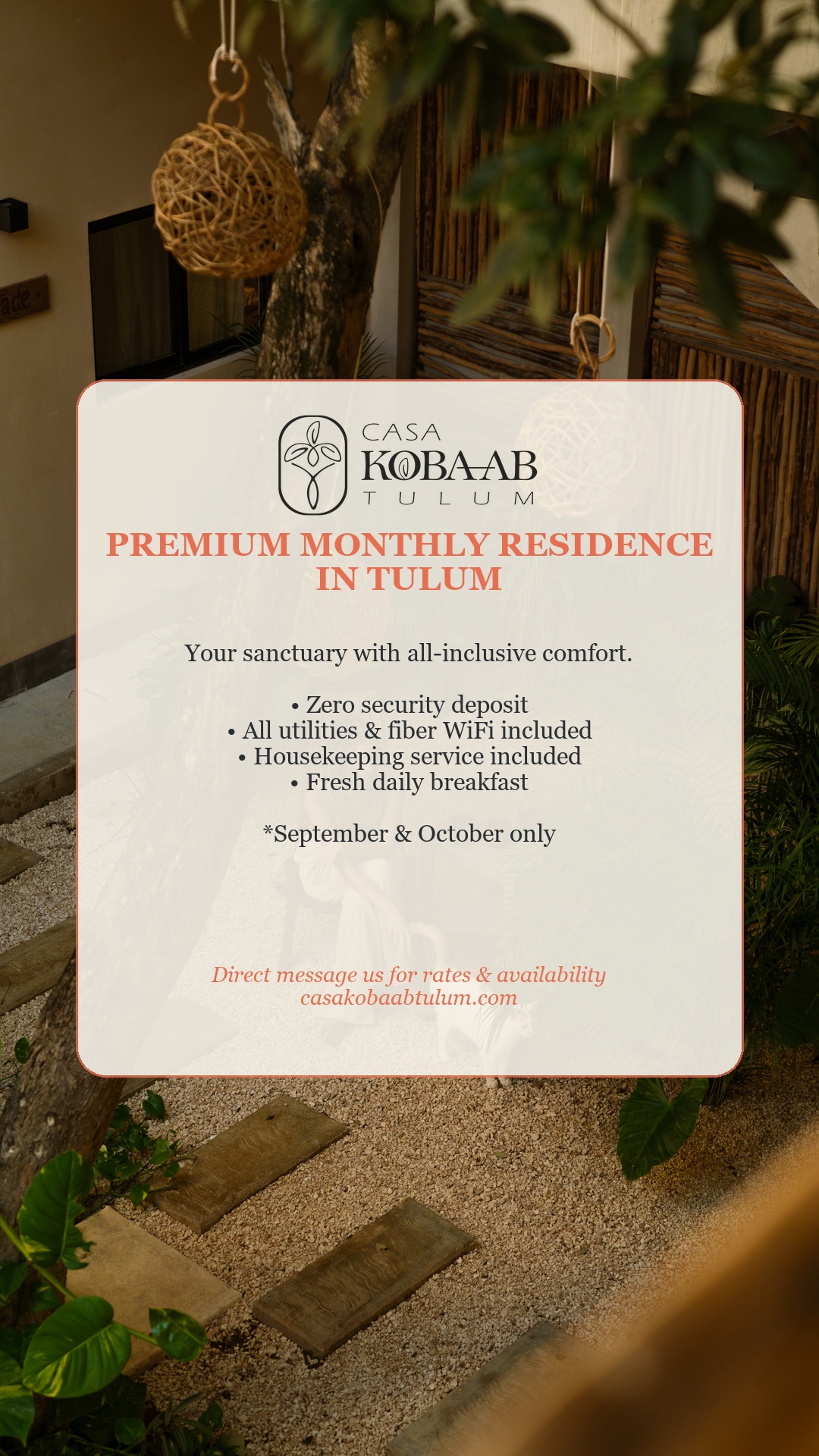 Premium Monthly Residence in Tulum