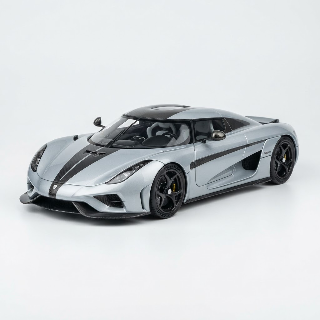 GT Spirit Koenigsegg Regera Black Line (Light Grey)