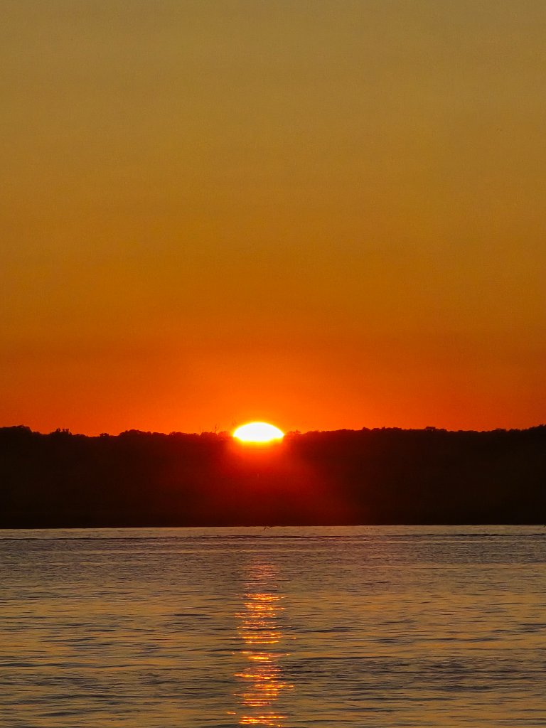 Sunset over the lake