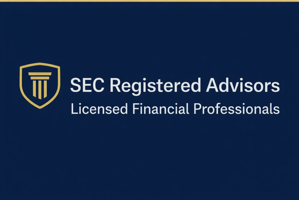 SEC Registered Advisors - Licensed Financial Professionals