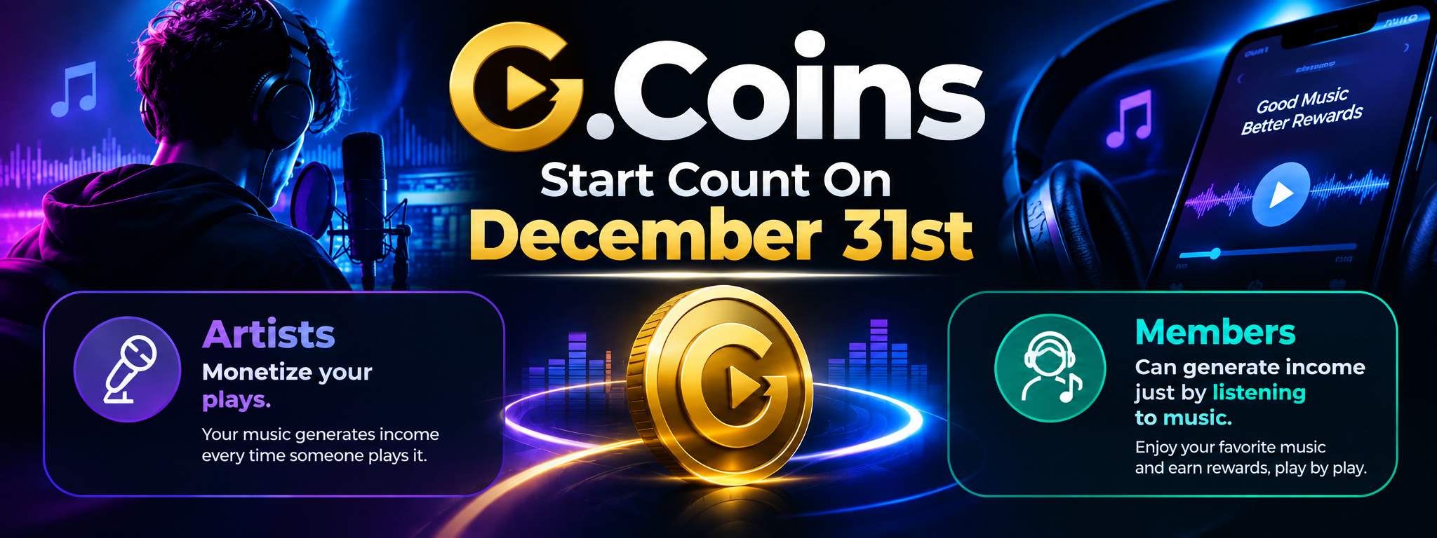 G.Coins Launch - December 31st
