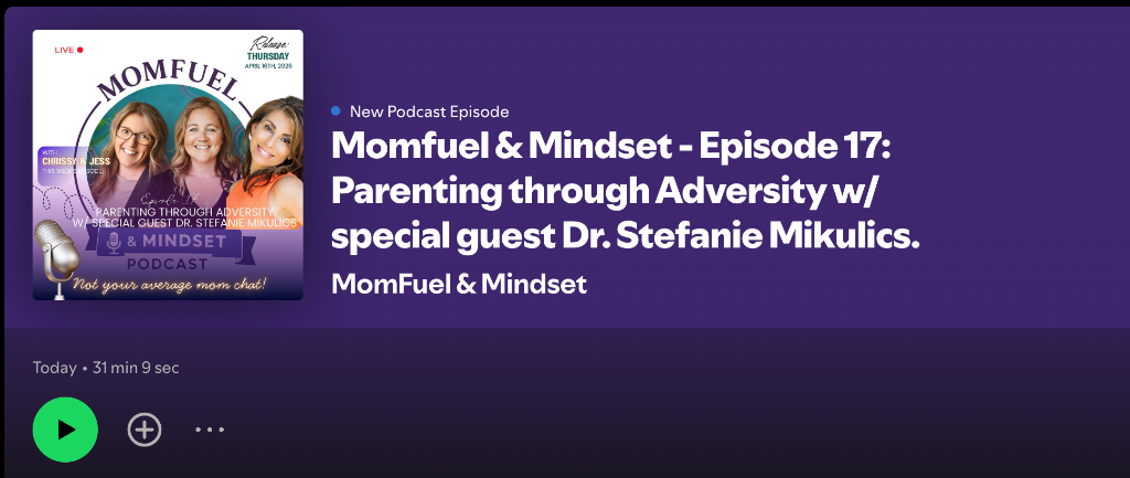 MomFuel & Mindset — Parenting through Adversity with Dr. Stefanie Mikulics