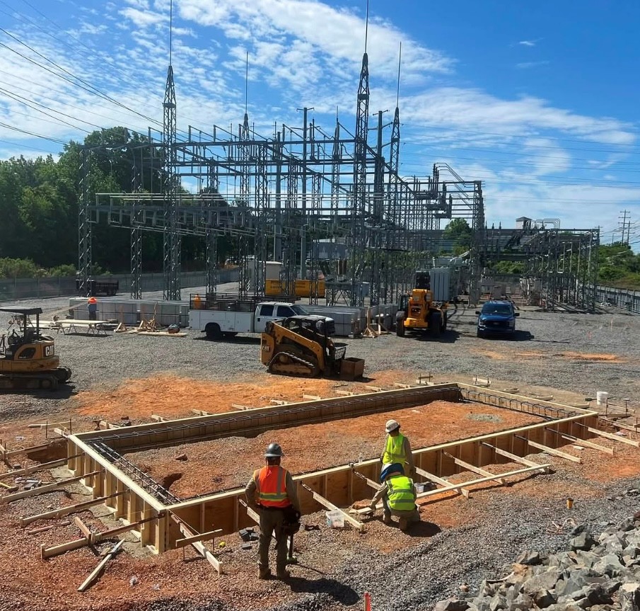 Substation Site — Foundation Excavation