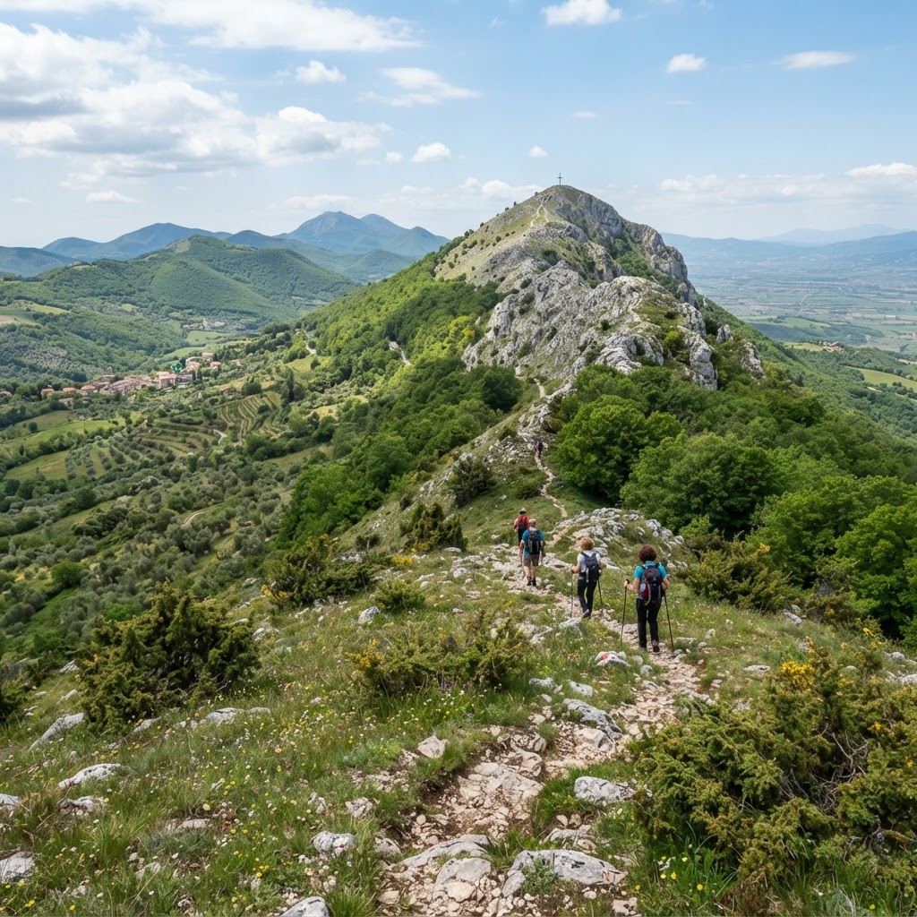 Sentiero di Monte Serrapopolo e Cresta della Sabina da Scandriglia