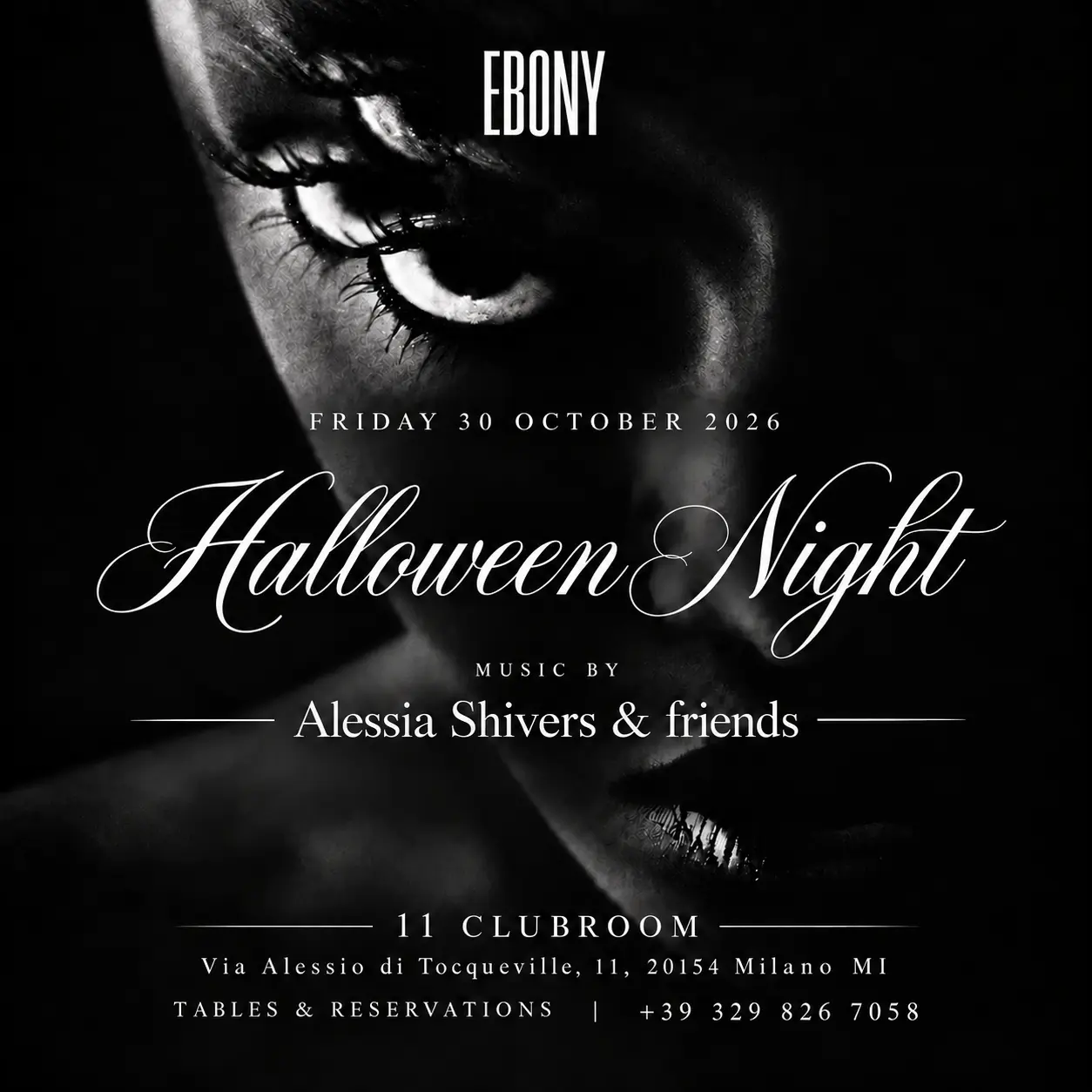 HALLOWEEN HORROR STORIES — Friday 30 October 2026, 11Clubroom Milano