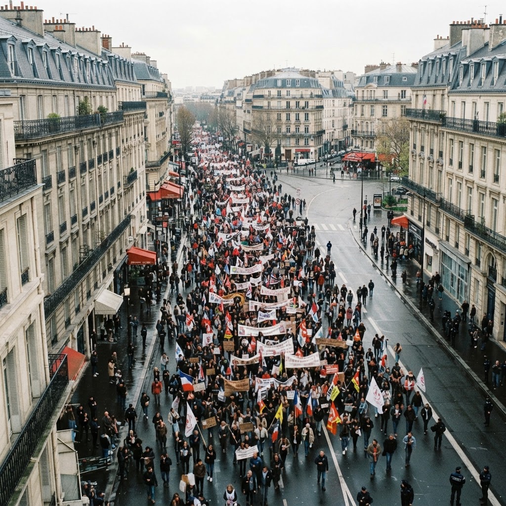 Public demonstration in Paris