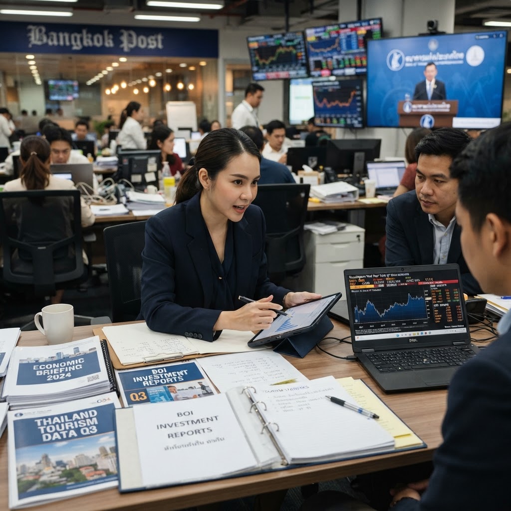 Thailand tourism investment and central bank briefing visuals