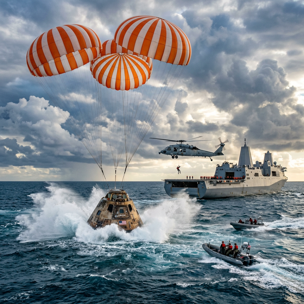 Triumph of Technology: NASA's Artemis II Crew Splashes Down Safely in Pacific Ocean After Historic Moon Flyby