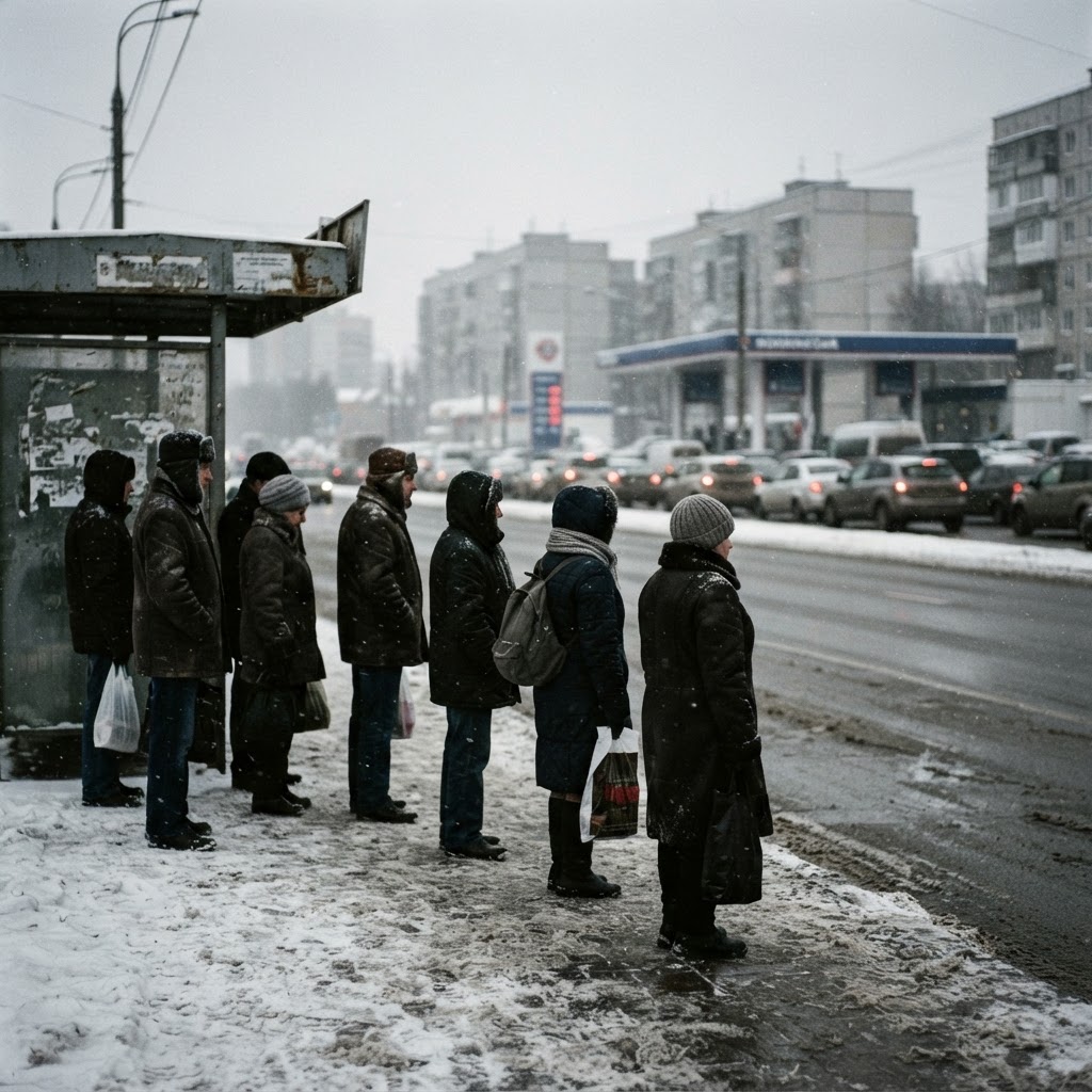 For ordinary Russians, the war has stopped being distant: fuel queues, grounded flights, dark refineries — and no explanation from the state that adds up.