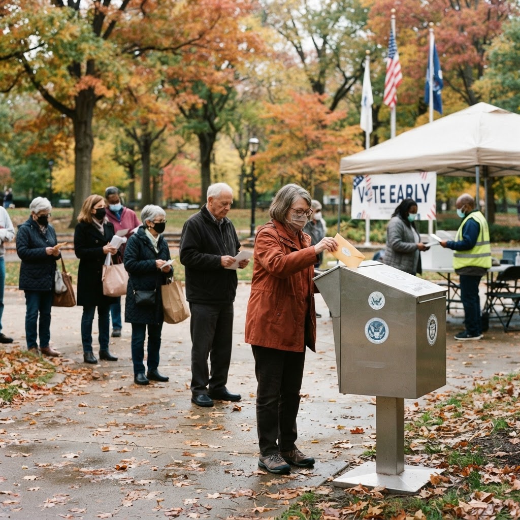 Early voting is underway in many states. (Illustration)