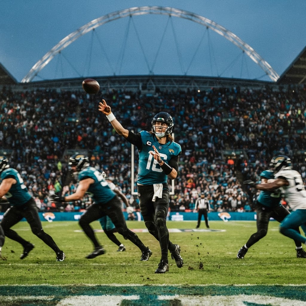 Trevor Lawrence threw for 331 yards and two touchdowns in London.