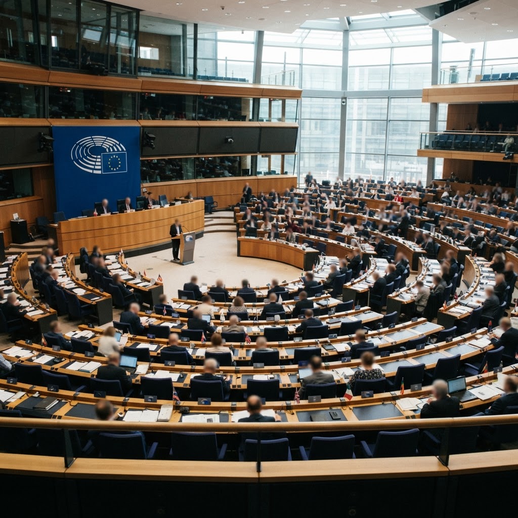 European Parliament plenary chamber