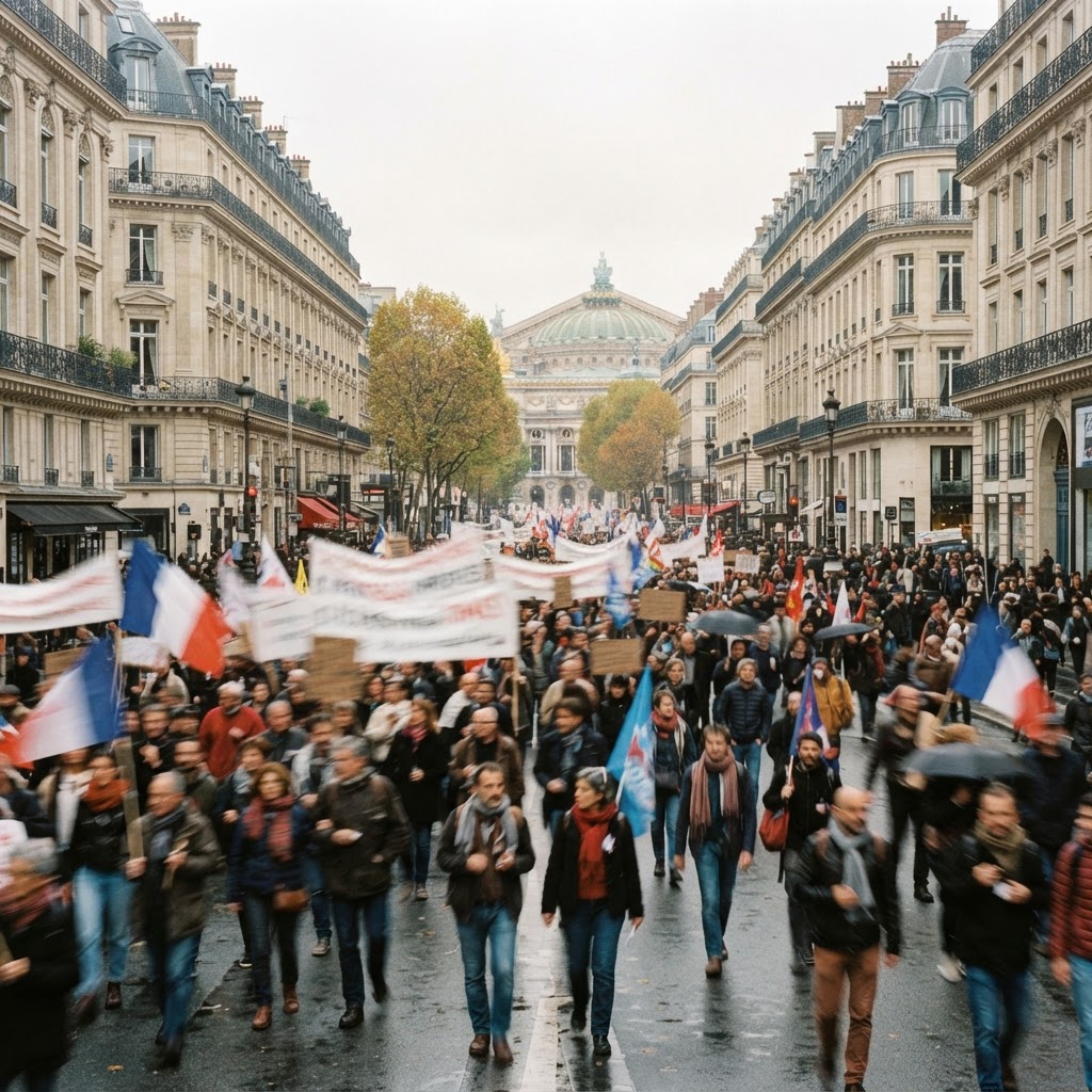 Waves of protests have exposed the debt crisis facing the French government. (Illustration)
