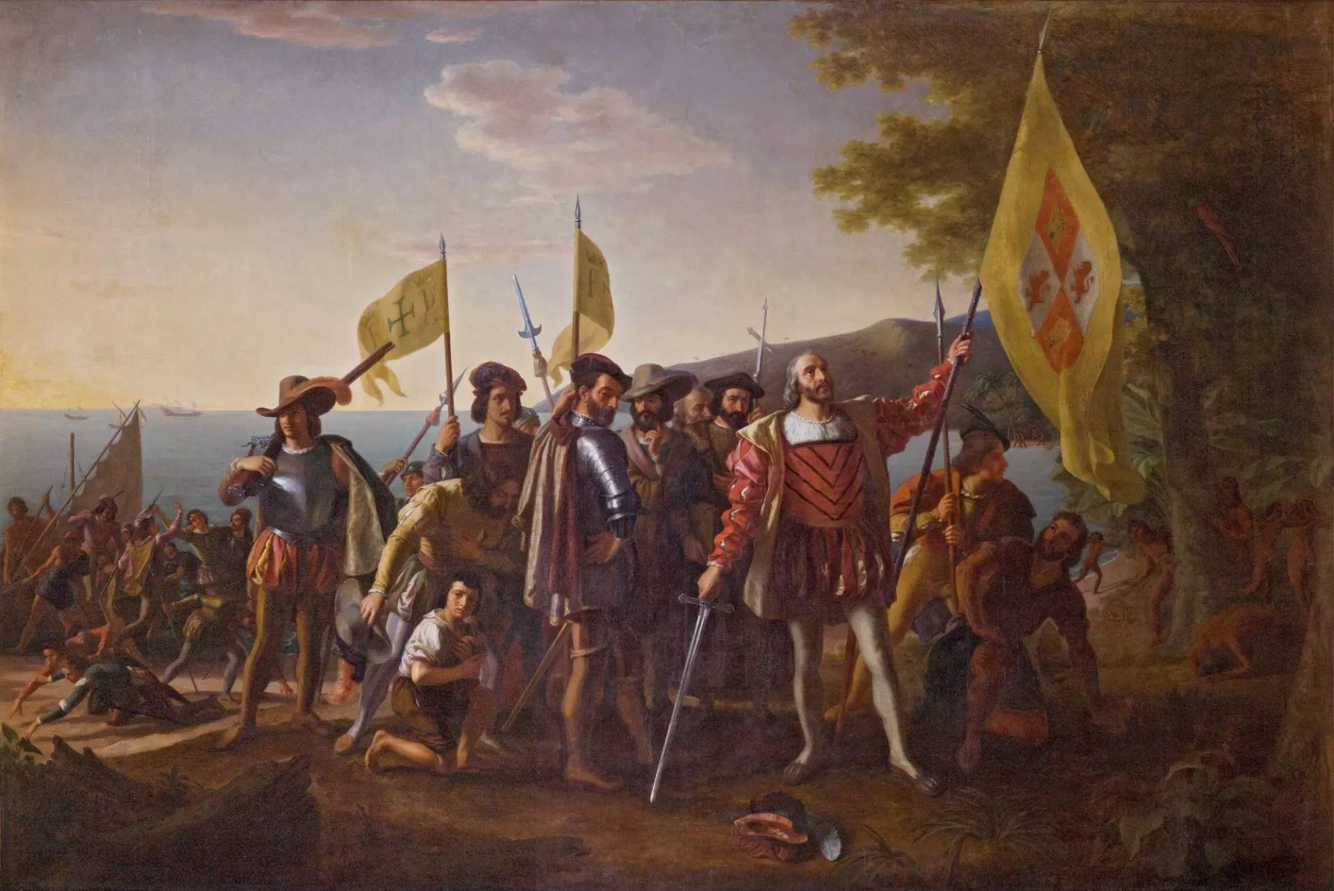Landing of Columbus — painting of the 1492 landfall