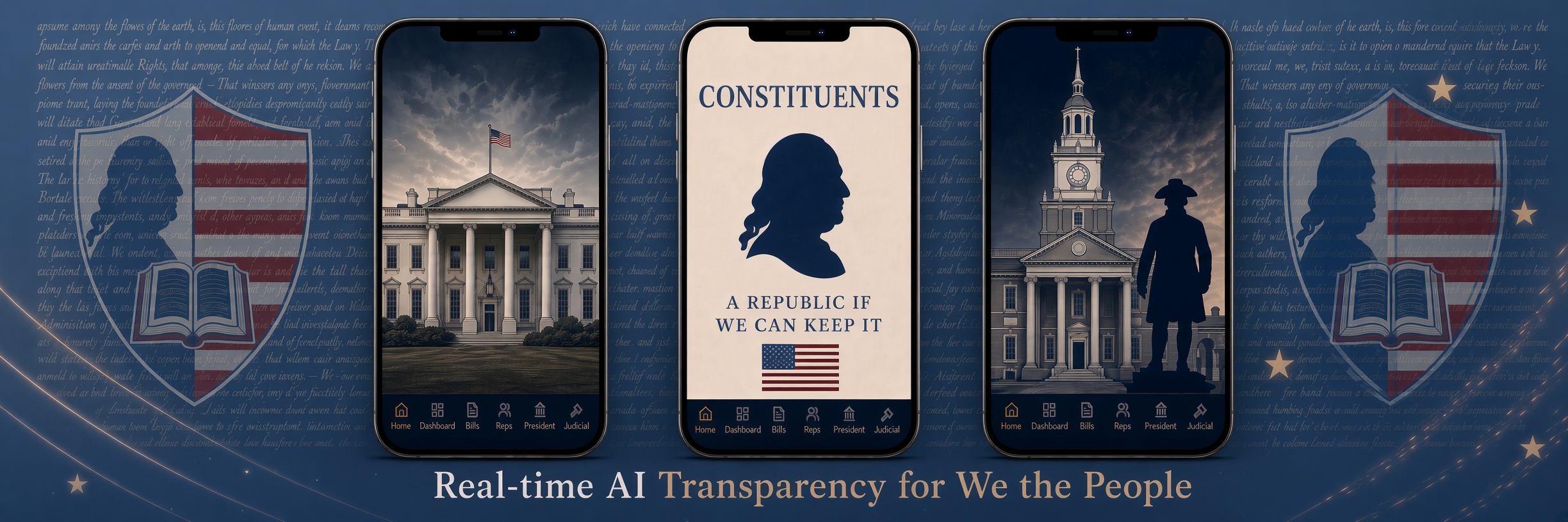 Constituents — We the People: The greatest tool for democracy is an informed people. Real-Time AI Transparency for We the People.