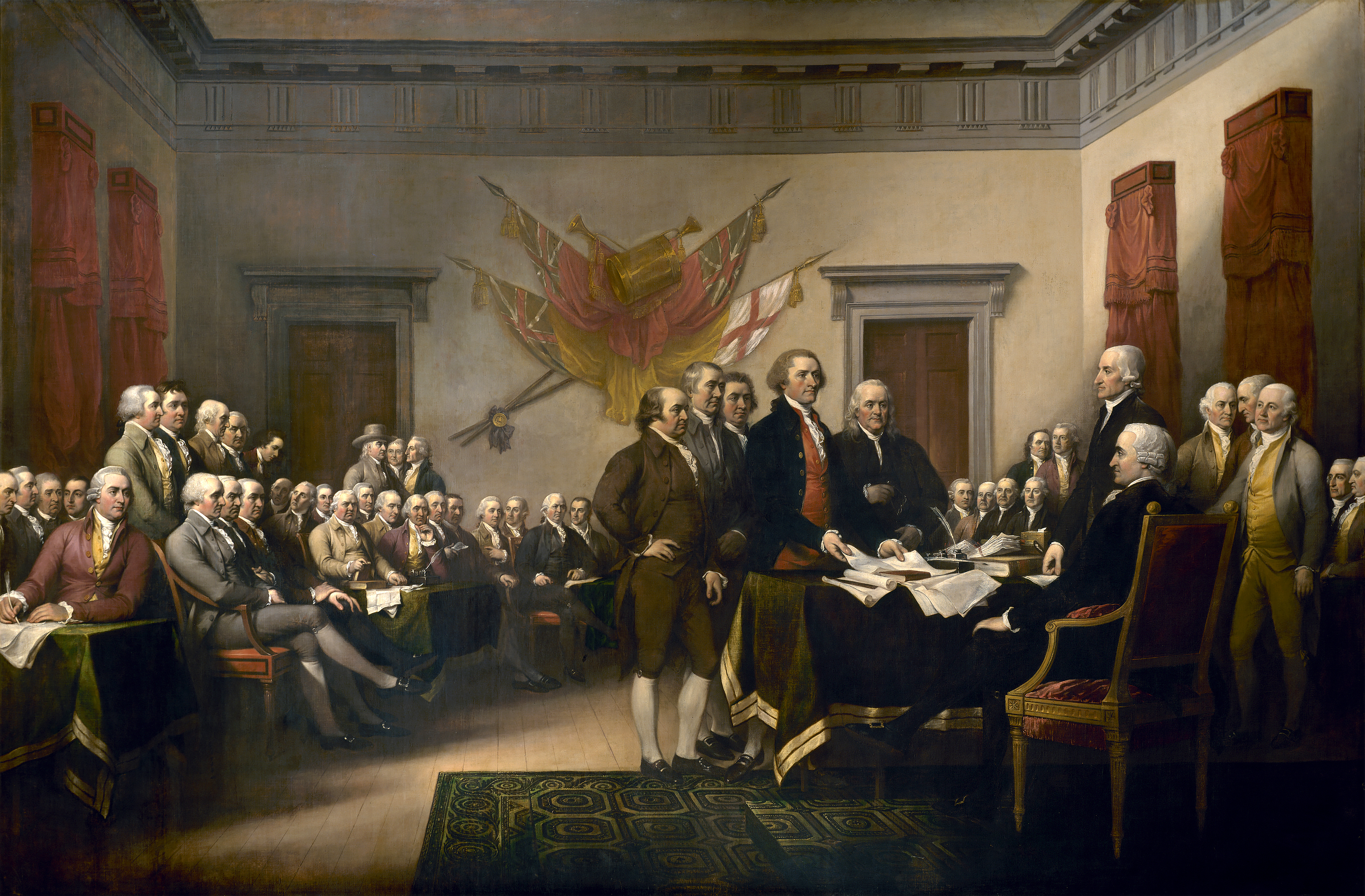 Signing of the Declaration of Independence (John Trumbull, 1819)