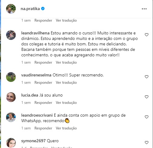 Depoimento real de aluno 1