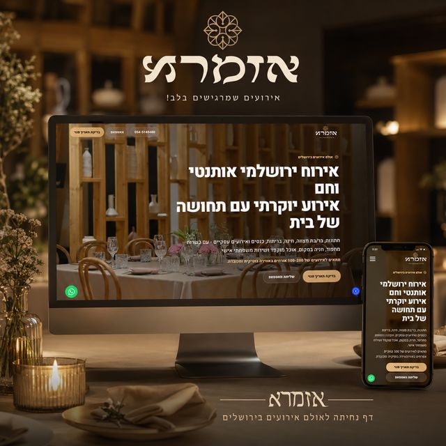 אזמרא - דף נחיתה לאולם אירועים