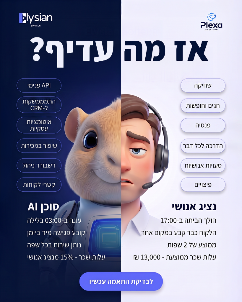 אדם מעדיף AI