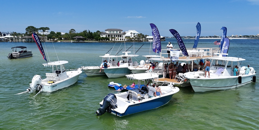 Bluewater Yacht Sales on the water