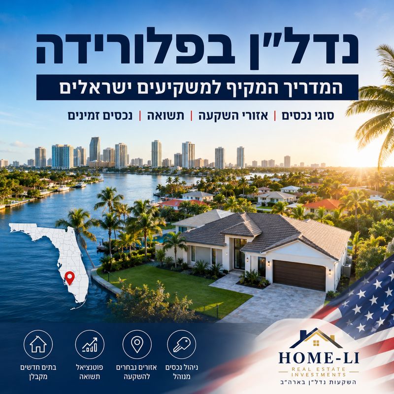 נדל״ן בפלורידה – המדריך המקיף למשקיעים ישראלים בשנת 2026