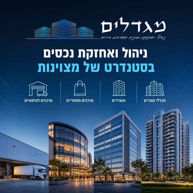 חברת מגדלים – הבחירה שלנו לניהול ואחזקת מגדלי מגורים, משרדים ומרכזים מסחריים