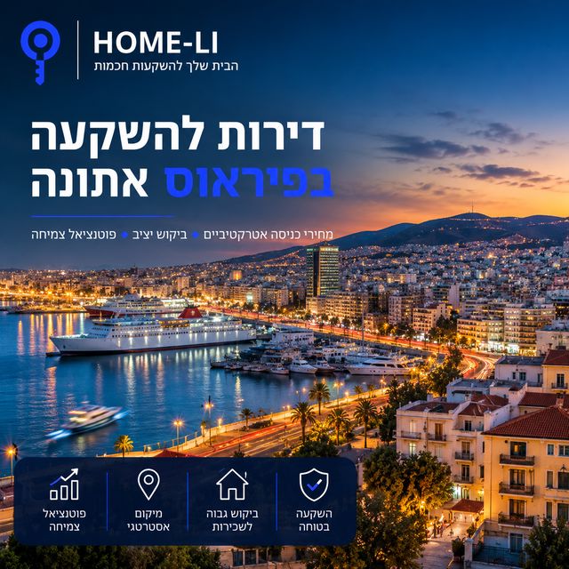 דירות להשקעה בפיראוס אתונה – האם עיר הנמל של יוון היא ההזדמנות הבאה למשקיעים?
