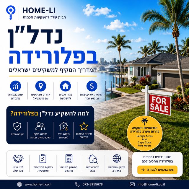 נדל״ן בפלורידה – המדריך המקיף למשקיעים ישראלים