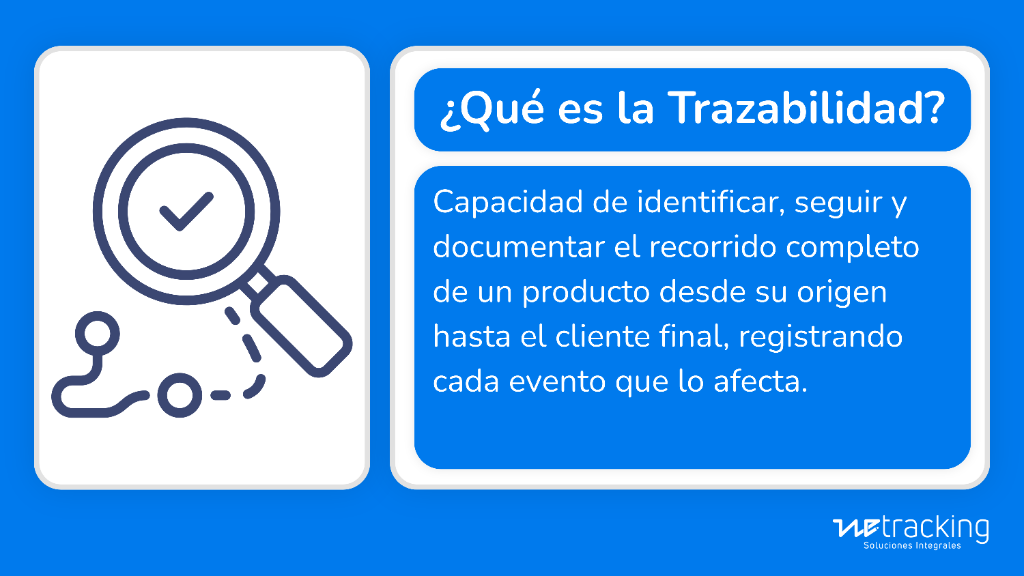 Definicion de trazabilidad: seguimiento del recorrido completo de un producto en la cadena de suministro