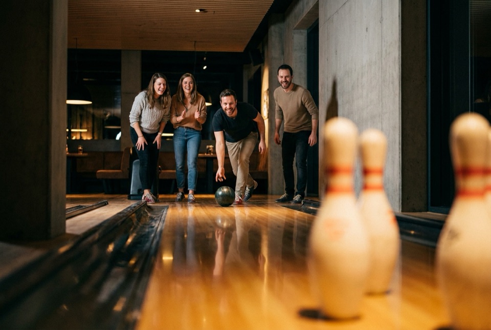 Bowling: Bahnen, Schuhe, Gruppen