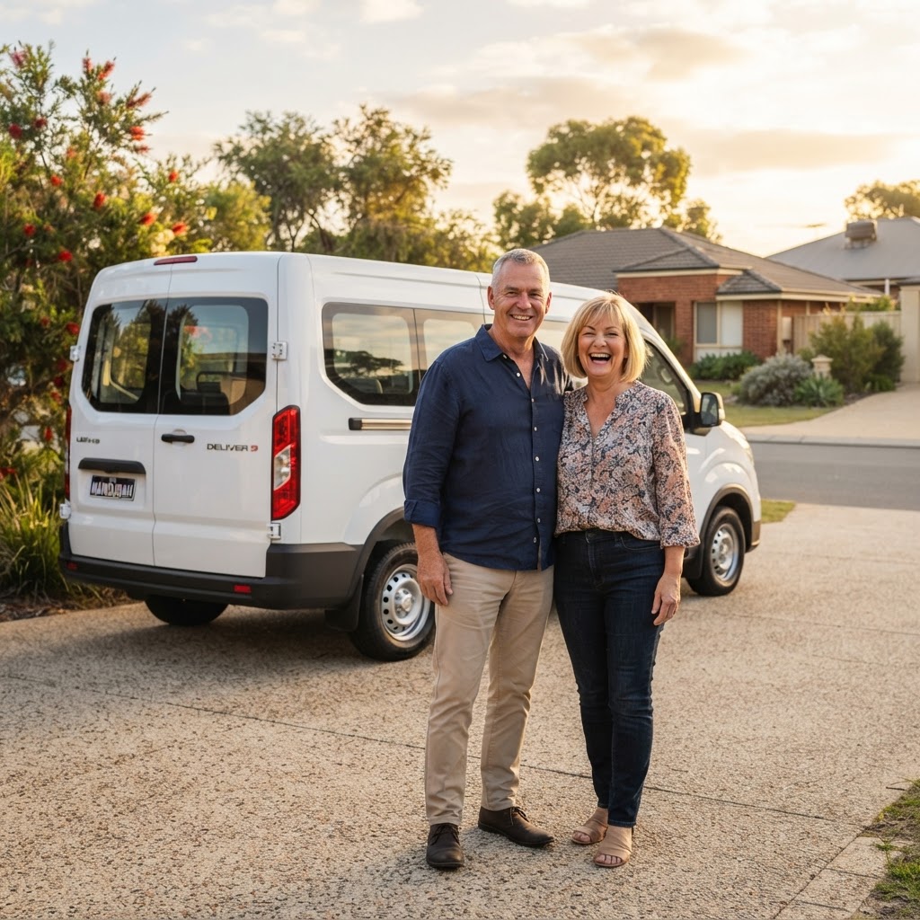 The SVG Transport family with their van