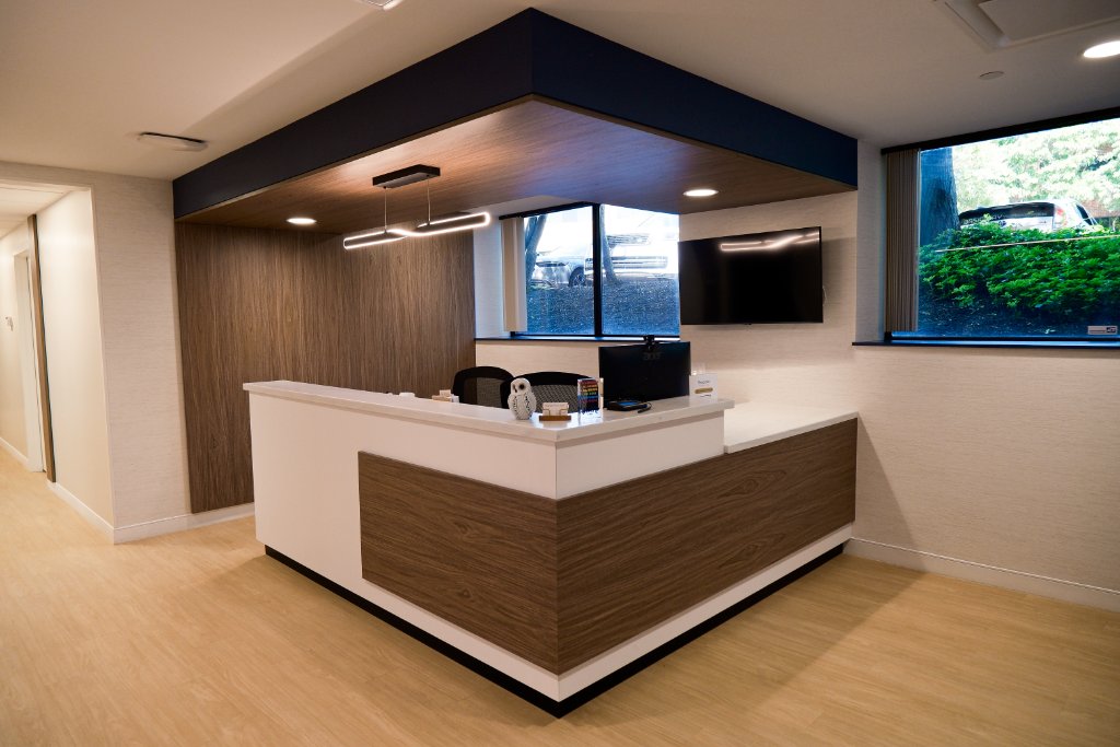 Bespoke Primary Care reception area in Wellesley, MA