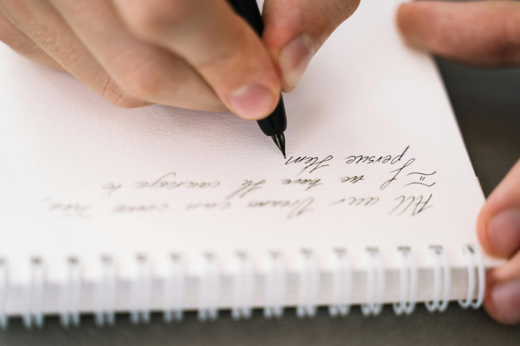 Handwriting on paper