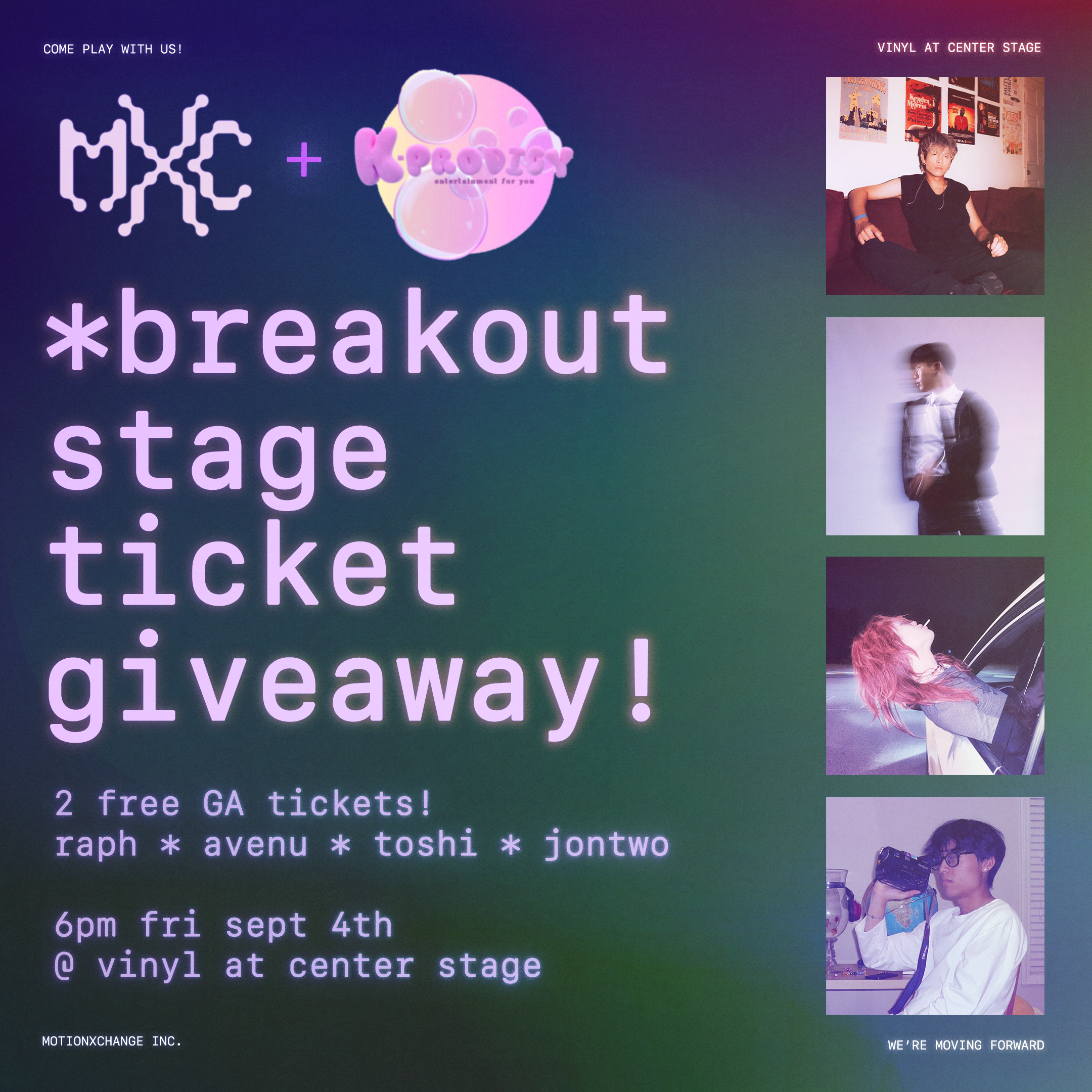 Breakout Stage Ticket Giveaway