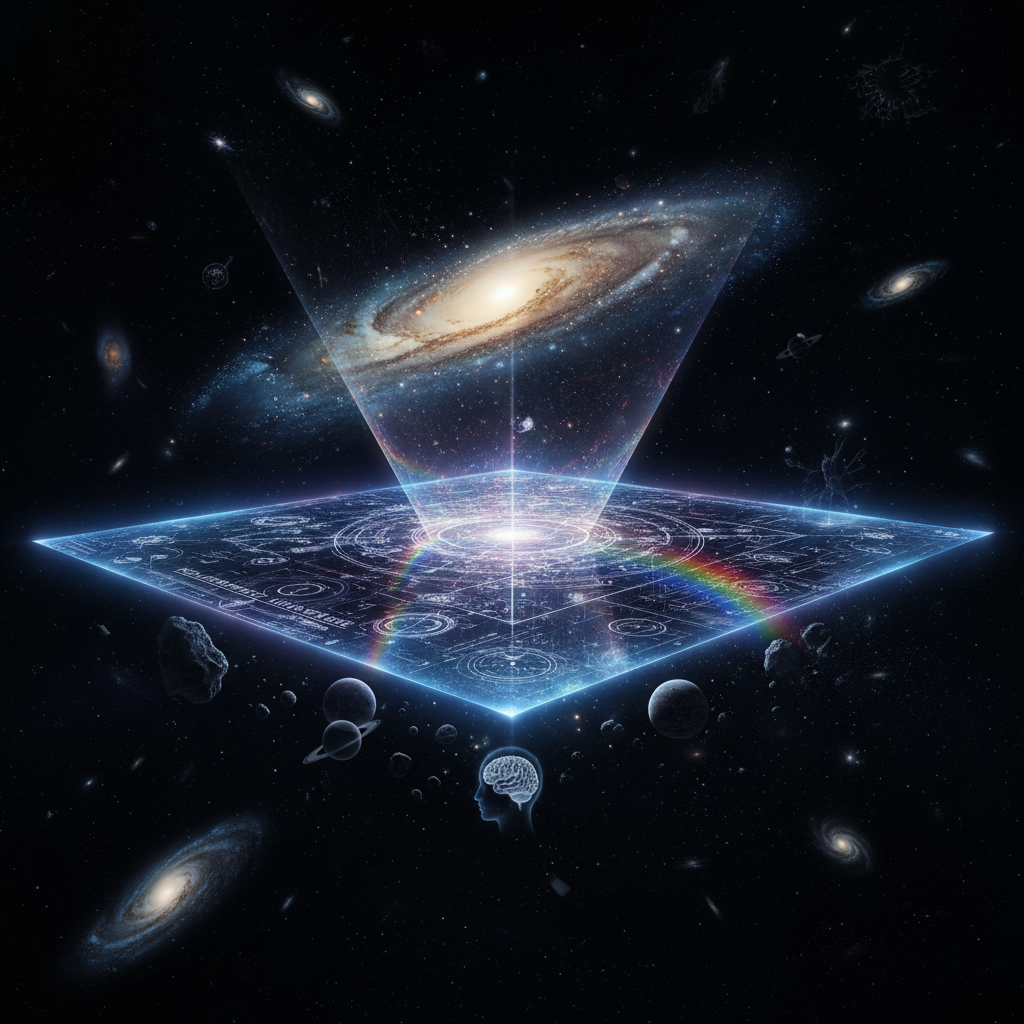 The Holographic Principle: The Universe as a 2D Projection