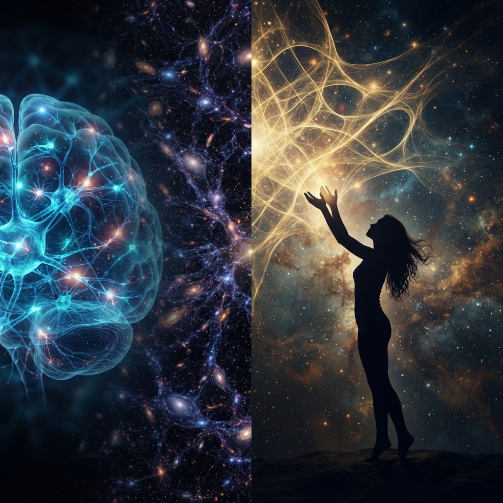 Quantum Theology: Free Will, Omniscience, and the Cosmic Web