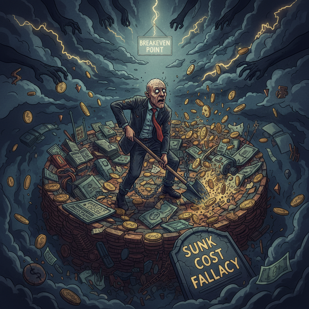 The Sunk Cost Fallacy: Why We Chase Losses Into Ruin