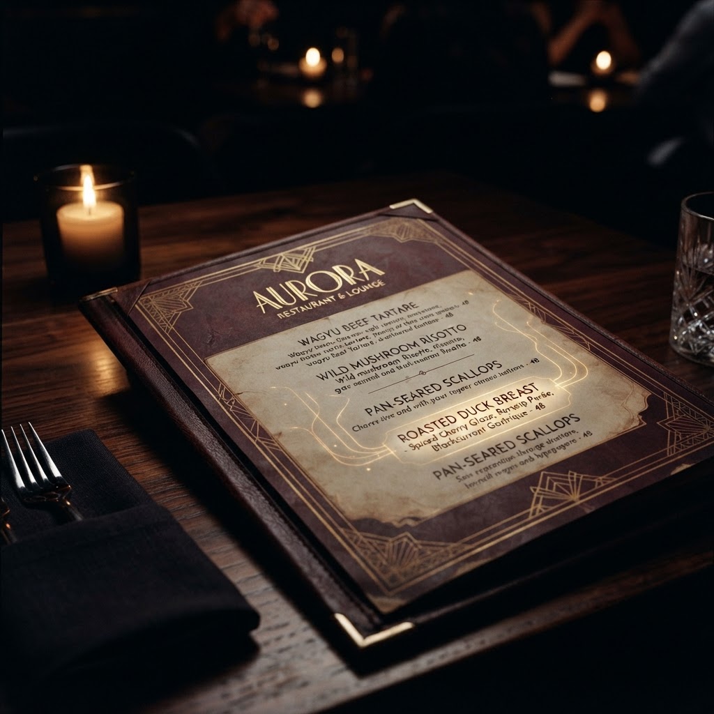 The Menu That Decided What You Wanted Before You Arrived