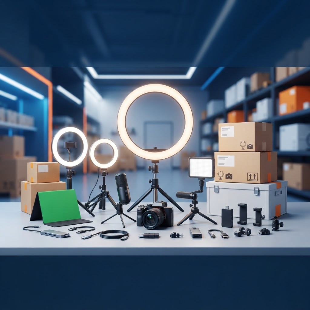 Cómo revender aros de luz y accesorios para streaming al por mayor